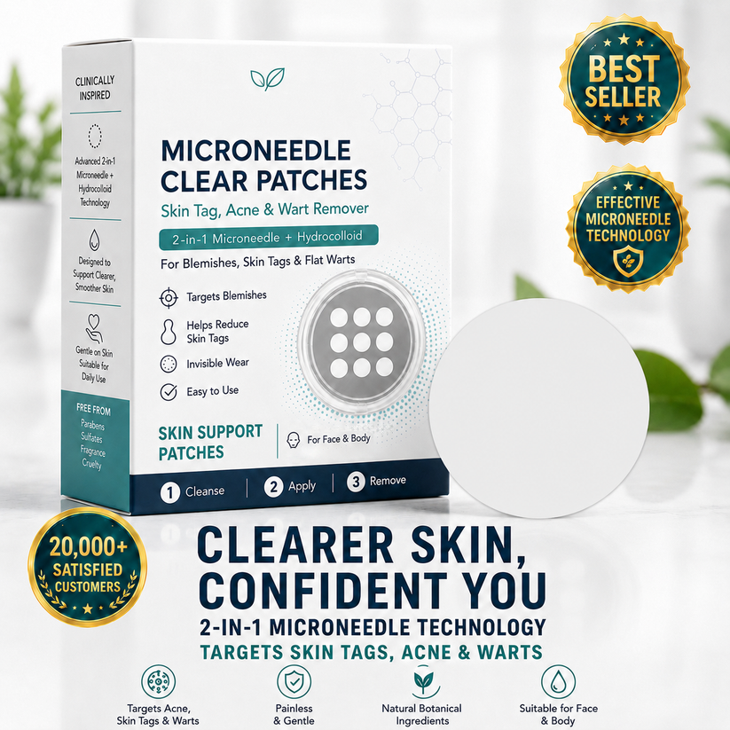 ✨2-in-1 Microneedle & Hydrocolloid Patch🍀