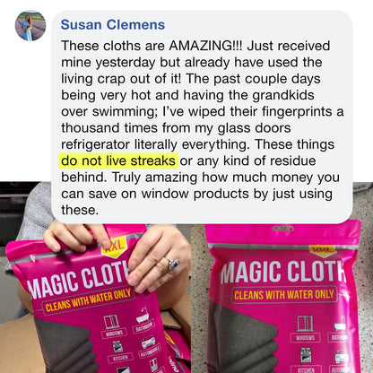 Magic Microfiber Cleaning Cloth (5 Cloths)