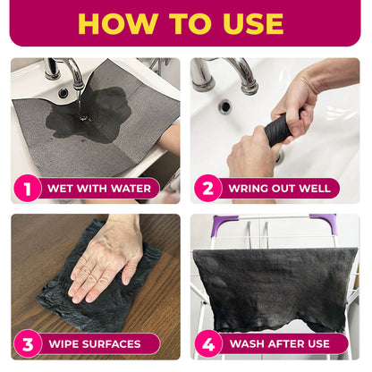 Magic Microfiber Cleaning Cloth (5 Cloths)