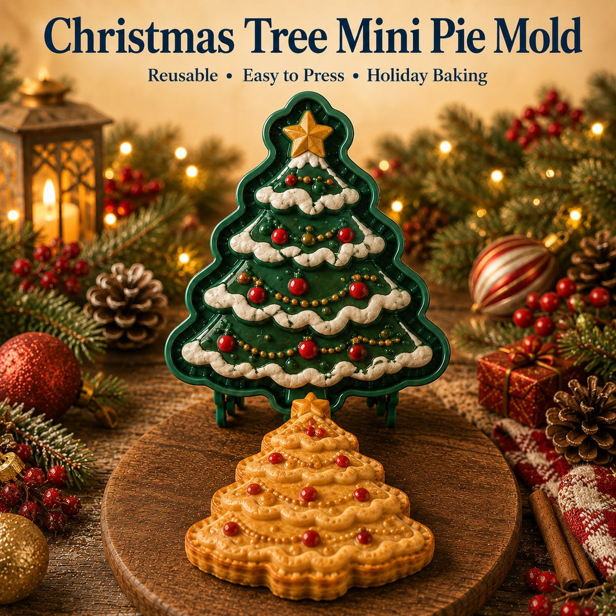 Christmas Mini Pie Molds — 9 Festive Designs