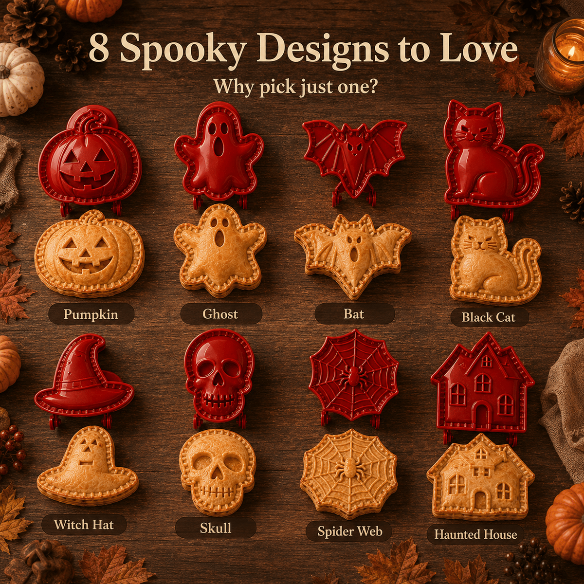 Halloween Hand Pie Molds — 8 Festive Designs