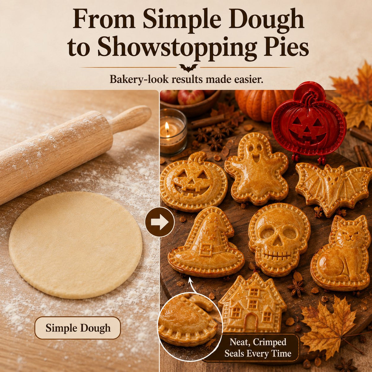 Halloween Hand Pie Molds — 8 Festive Designs