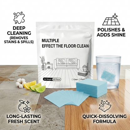 100-Pieces♻️Multi-Surface Antibacterial Cleaner for Hardwood, Tile & Laminate