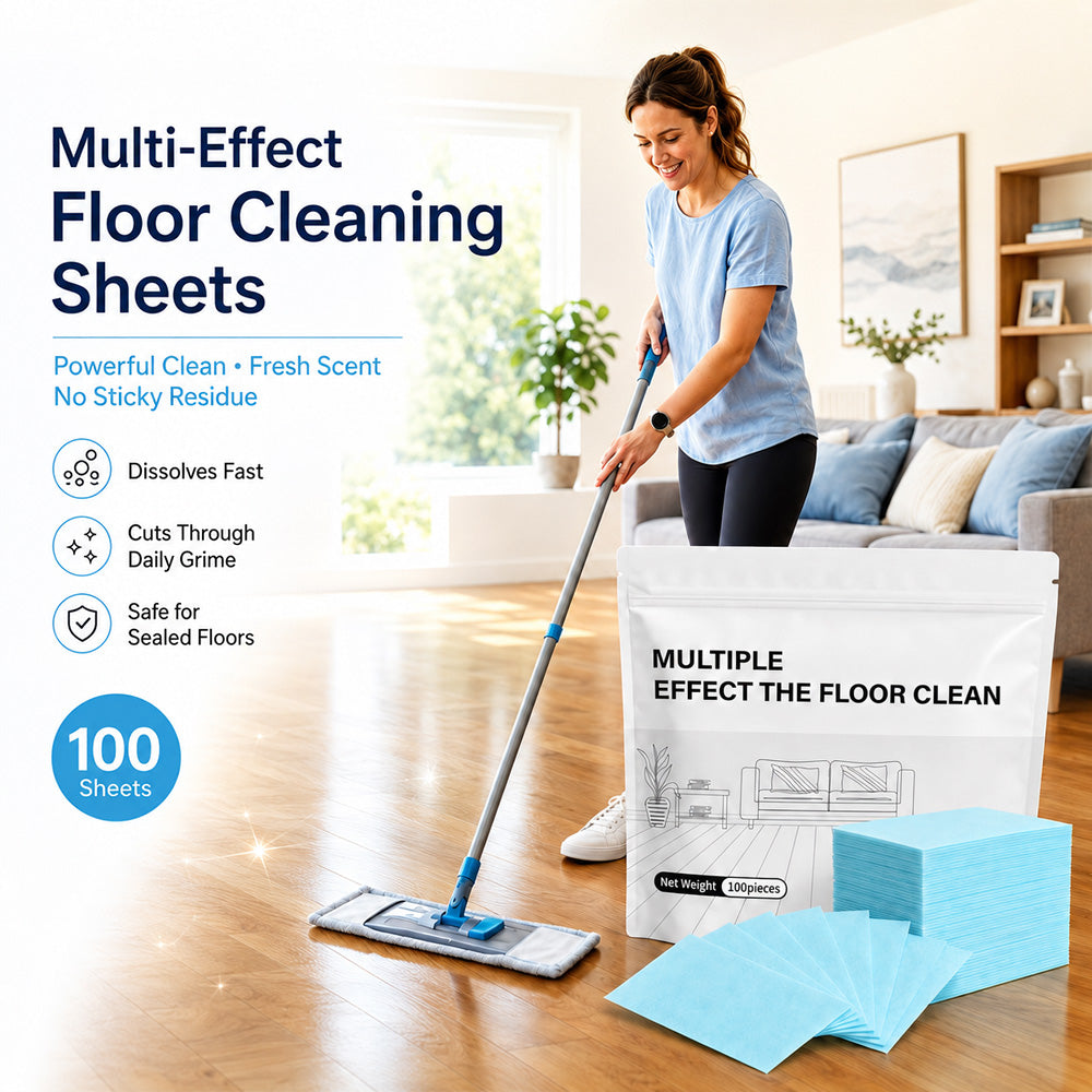 100-Pieces♻️Multi-Surface Antibacterial Cleaner for Hardwood, Tile & Laminate