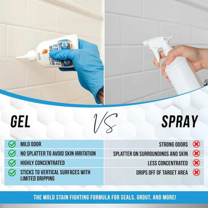🔥BUY 3 GET 1 FREE WITH FREE BRUSH!!!💥 Mold Removal Gel💦Heavy Duty Formula, Multi-Surface Cleaner & Works on Shower & Tile