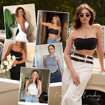 Final 3 Hours: 50%OFF🔥 Womens Strapless Bras Push Up Bandeau Bra