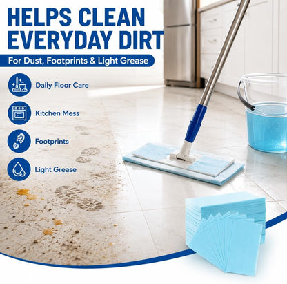100-Pieces♻️Multi-Surface Antibacterial Cleaner for Hardwood, Tile & Laminate