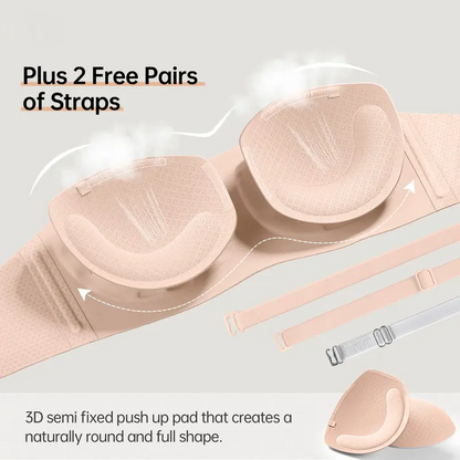 Final 3 Hours: 50%OFF🔥 Womens Strapless Bras Push Up Bandeau Bra