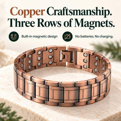 Copper magnetic bracelet——Relieve fatigue and promote blood circulation✨