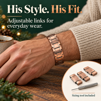 Copper magnetic bracelet——Relieve fatigue and promote blood circulation✨