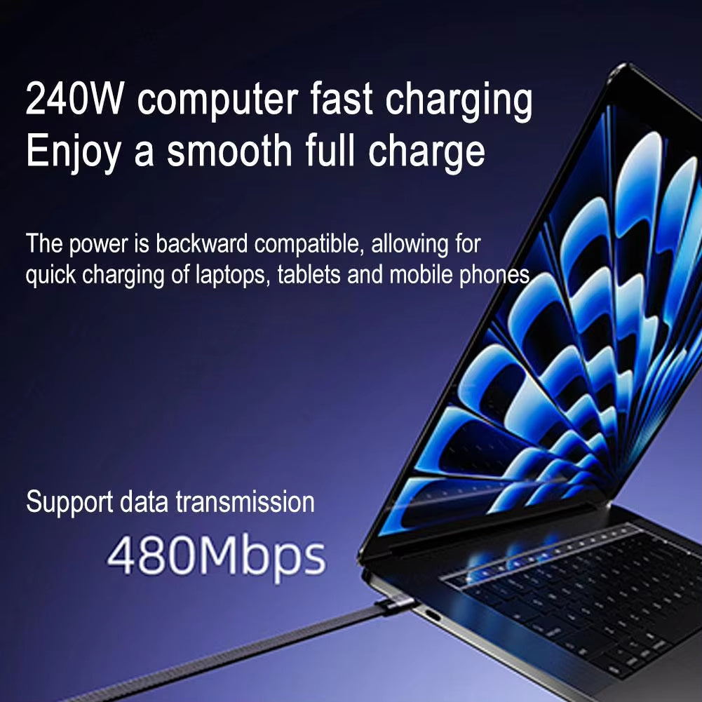 🔥HOT SALE🔥Invisible Holder Charger Cable with Stand-240w super fast charging