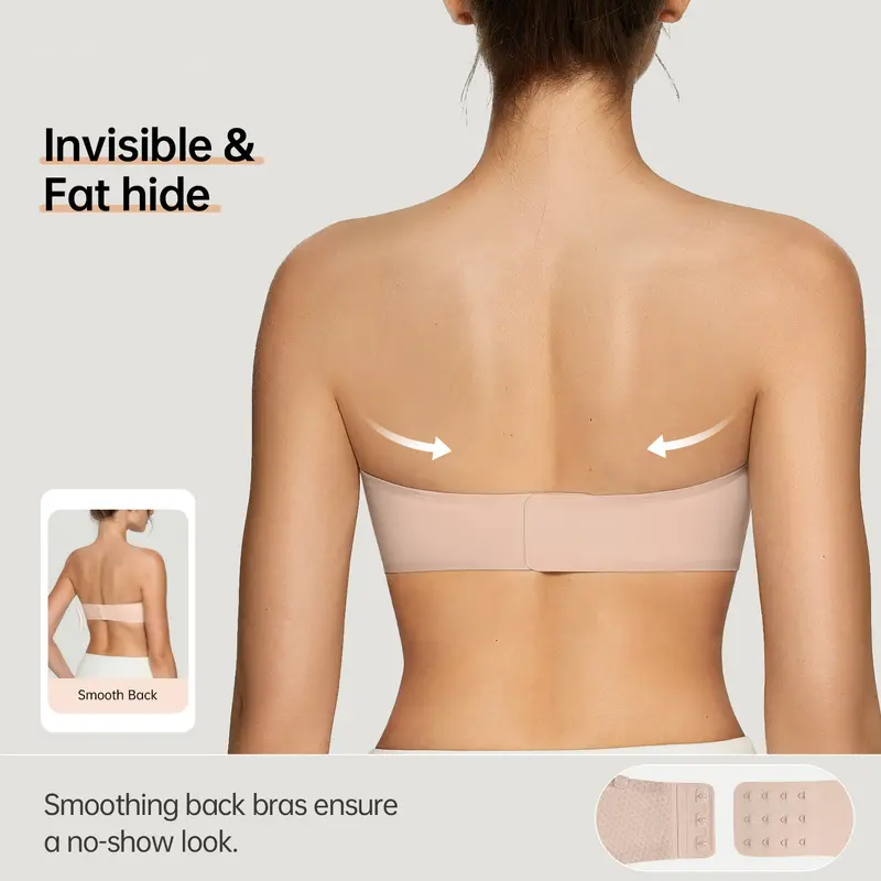 Final 3 Hours: 50%OFF🔥 Womens Strapless Bras Push Up Bandeau Bra