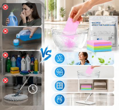 ♻️60-Pieces Multi-Surface Antibacterial Cleaner for Hardwood, Tile & Laminate