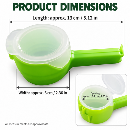 ⏳🔥LAST DAY 50% OFF! ⏰ Pour & Seal Food Bag Clips